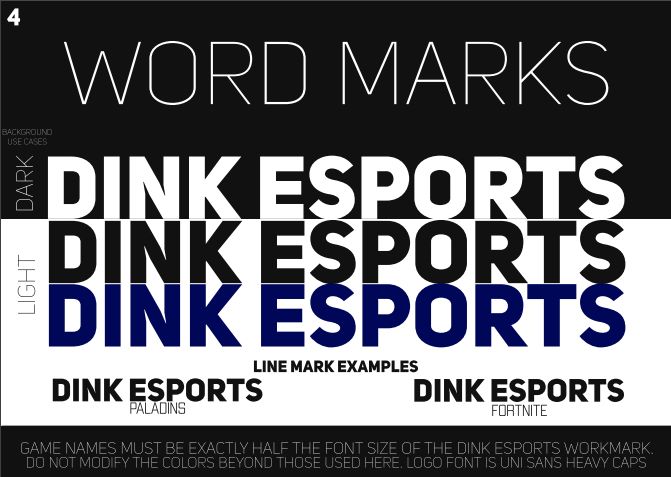 Branding Guide for Dink Esports